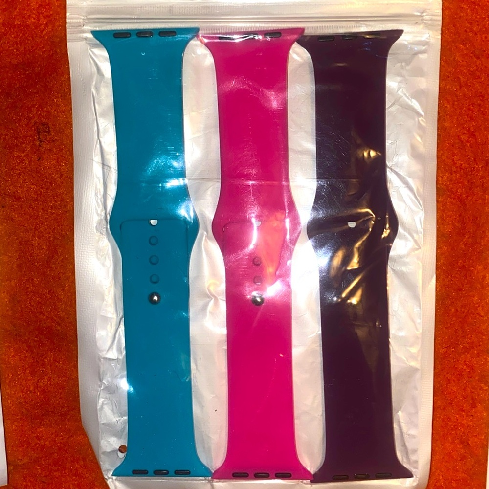 Apple Watch Bands 3pk (Multiple Colors)